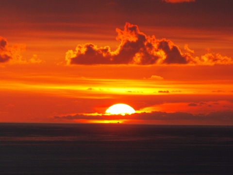 関山の夕焼け平台